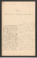 k.k. naturhistorisches Hofmuseum, Intendanzakten 1885-1896 (Hauer), Aktenzahl Z.536/1890, Seite 1